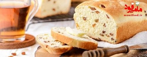 نان کشمشی طلایی ایتالیایی